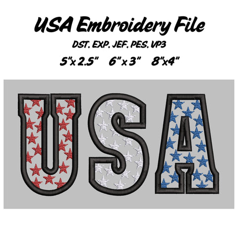 USA Embroidery File Embroidery/Applique DESIGNS Stitched Haus 