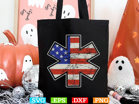 Usa EMT VECTOR Files, EMS Paramedic Svg, EMT Svg, Medical Color Outlined Symbol Svg SVG Creativeart88 