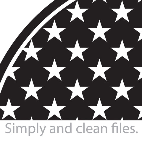 USA flag circle (United States of America) SVG TribaliumArtSF 