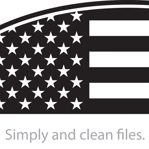 USA flag ellipse (United States of America) SVG TribaliumArtSF 