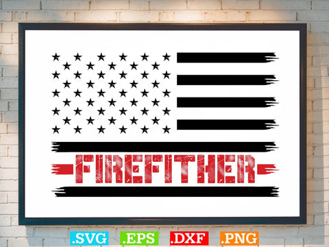 USA Flag Firefighter Shirt, American flag Svg, Patriotic Svg SVG Creativeart88 
