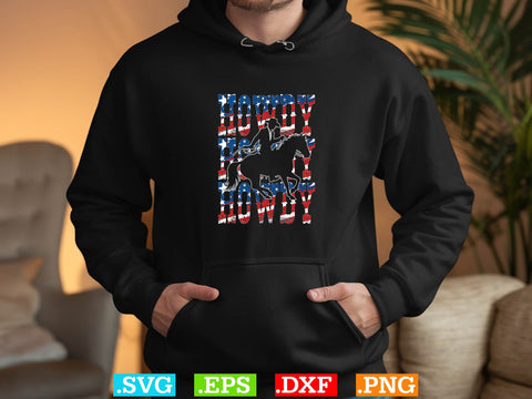 Usa Flag Howdy T shirt Design, cowboy t-shirt design Svg,Desert Cowboys Svg, Western Svg, Cowgirl Svg, Cowboy Ranch silhouette, Desert Cactus Svg SVG Creativeart88 