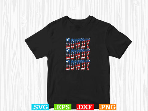 Usa Flag Howdy T shirt Design, cowboy t-shirt design Svg,Desert Cowboys Svg, Western Svg, Cowgirl Svg, Cowboy Ranch silhouette, Desert Cactus Svg SVG Creativeart88 