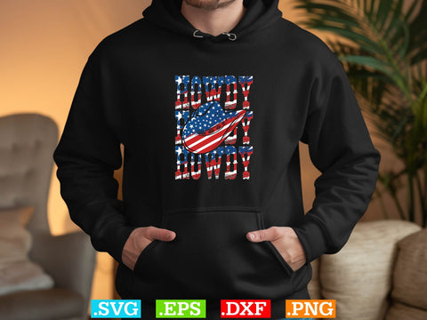 Usa Flag Howdy T shirt Design, cowboy t-shirt design Svg,Desert Cowboys Svg, Western Svg, Cowgirl Svg, Cowboy Ranch silhouette, Desert Cactus Svg SVG Creativeart88 