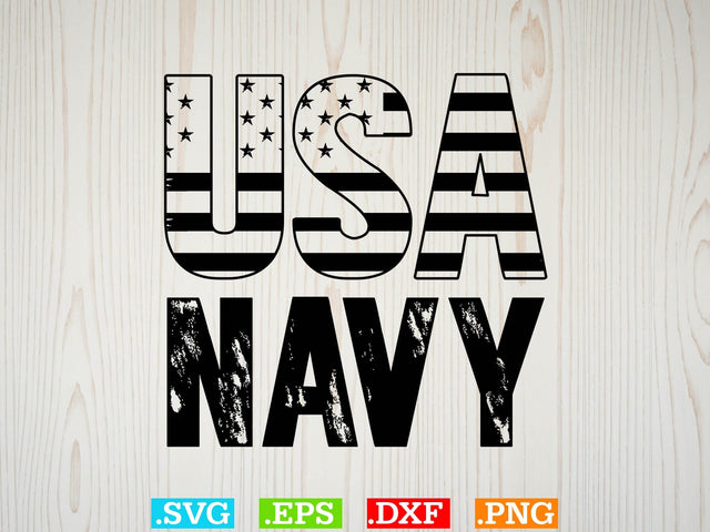 USA Flag Navy T-shirt Design, American flag Svg, Patriotic Svg SVG Creativeart88 