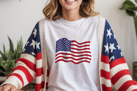 USA Flag PNG Sublimation | American Flag Waving, Realistic | United States Symbol | July 4 America 250 Independence Day Digital Print Sublimation AnnaViolet_store 