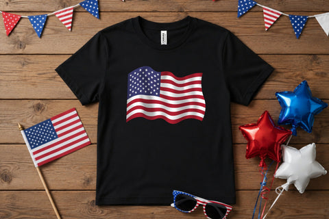 USA Flag PNG Sublimation | American Flag Waving, Realistic | United States Symbol | July 4 America 250 Independence Day Digital Print Sublimation AnnaViolet_store 