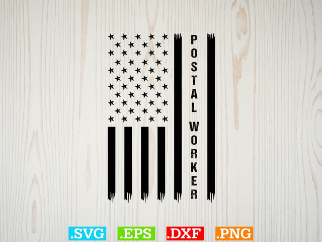 Usa Flag Postal worker svg, American flag Svg, Patriotic Svg SVG Creativeart88 