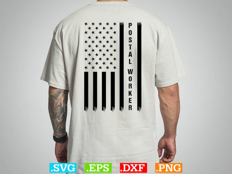 Usa Flag Postal worker svg, American flag Svg, Patriotic Svg SVG Creativeart88 
