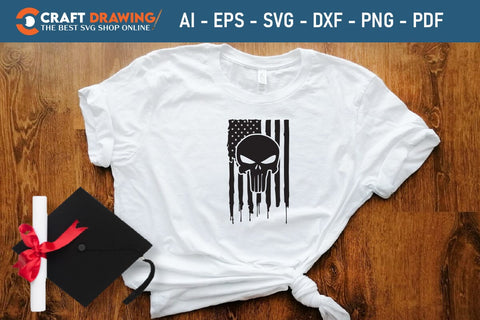 Usa Flag Skull By Svg Png Svg, Military Svg, Patriotic Svg, Veteran Png, Soldier Svg, Army Svg, Veterans Day Svg - Printable, Cricut & Silhouette Files SVG Debashish Barman 