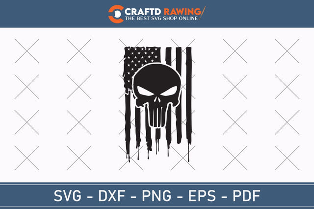 Usa Flag Skull By Svg Png Svg, Military Svg, Patriotic Svg, Veteran Png, Soldier Svg, Army Svg, Veterans Day Svg - Printable, Cricut & Silhouette Files SVG Debashish Barman 