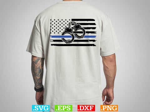 Usa Flag Thin Blue Line Police Files Shirt, Police Svg, Back the Blue Svg, Thin Blue Line Svg, Police Officer Svg, Police Wife Svg, Distressed Flag SVG Creativeart88 
