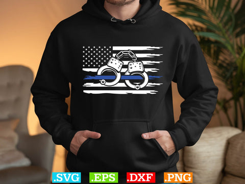 Usa Flag Thin Blue Line Police Files Shirt, Police Svg, Back the Blue Svg, Thin Blue Line Svg, Police Officer Svg, Police Wife Svg, Distressed Flag SVG Creativeart88 