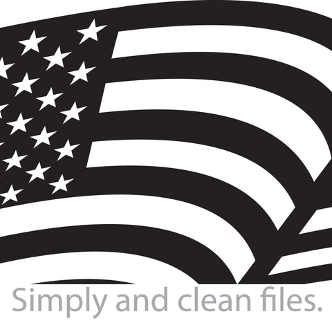 USA flag (United States of America) SVG TribaliumArtSF 