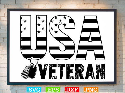 USA Flag Veteran Svg Svg, American flag Svg, Patriotic Svg SVG Creativeart88 