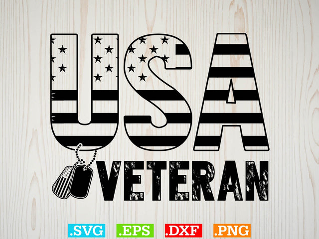 USA Flag Veteran Svg Svg, American flag Svg, Patriotic Svg SVG Creativeart88 