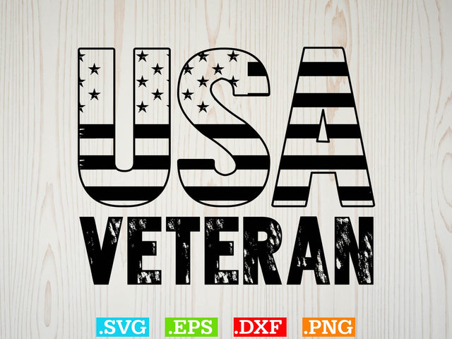 USA Flag Veteran Svg Svg, American flag Svg, Patriotic Svg SVG Creativeart88 