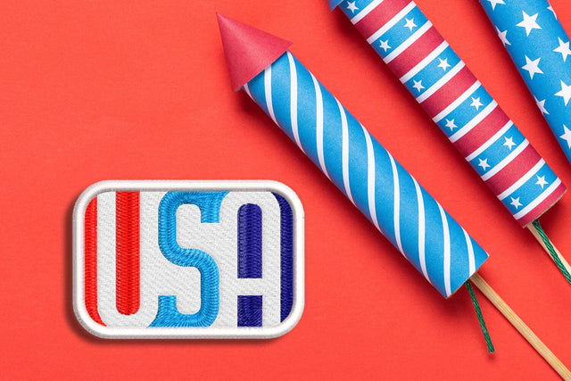 USA Knockout Word Art Patch ITH Applique Embroidery Embroidery/Applique DESIGNS Risa Rocks It 