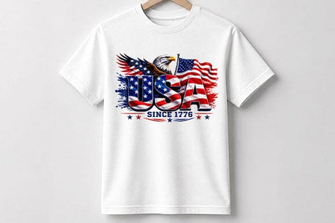 USA Since 1776 Eagle Flag PNG Patriotic Sublimation Digital Download SVG BillahCrafts 