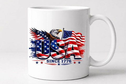 USA Since 1776 Eagle Flag PNG Patriotic Sublimation Digital Download SVG BillahCrafts 
