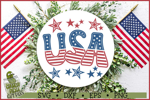 USA Stars SVG File SVG Crunchy Pickle 