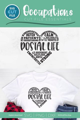 USPS svg - Postal life design with little postal truck SVG SVG Cut File 