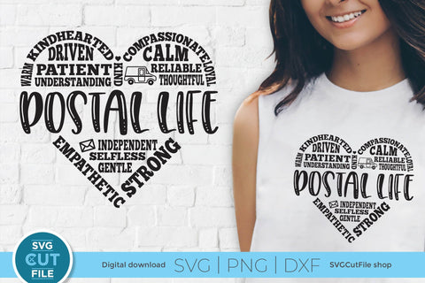 USPS svg - Postal life design with little postal truck SVG SVG Cut File 