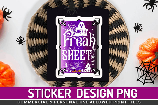 ust a freak in a Stickers Design Sublimation Regulrcrative 