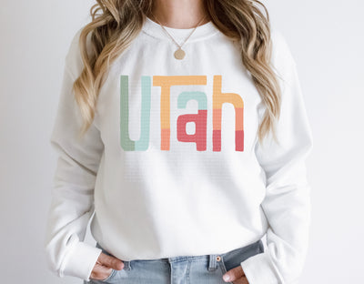 Utah Retro Typography PNG | Vintage State Name Design | Sublimation Digital Download Sublimation Print Perfect Design Shop 