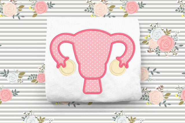 Uterus Applique Embroidery Embroidery/Applique DESIGNS Risa Rocks It 