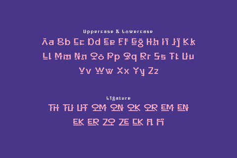 Utonaf - Korean Style Font Font twinletter 