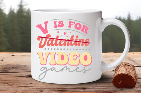 V is for Valentine Video Games SVG Design SVG Regulrcrative 
