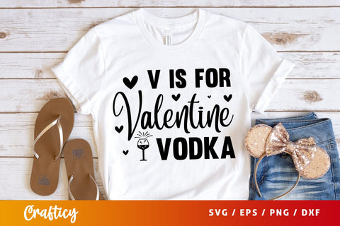 V is for valentine vodka SVG Design SVG Designangry 