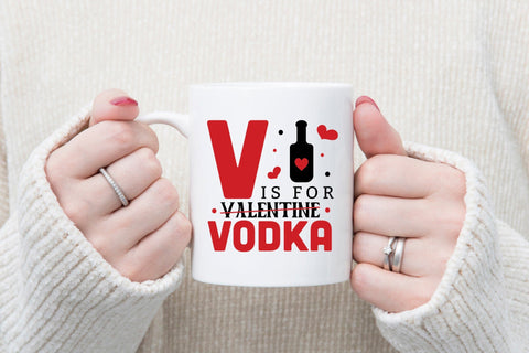 V is for Vodka, Anti Valentine's Day SVG SVG CraftLabSVG 