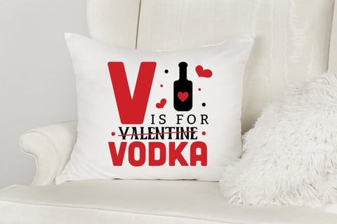 V is for Vodka, Anti Valentine's Day SVG SVG CraftLabSVG 