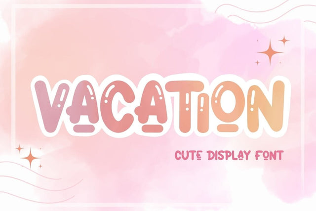 Vacation - Display Font Font AnningArts Design 