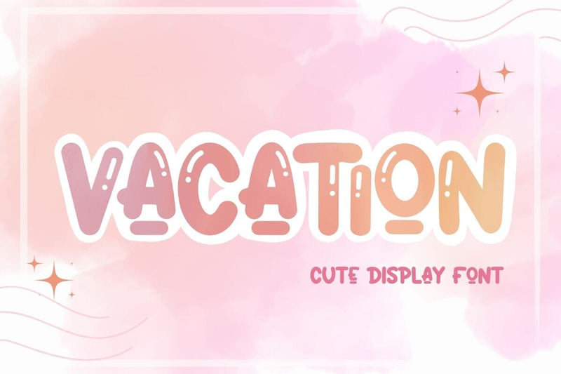 Vacation - Display Font Font AnningArts Design 