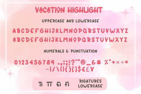 Vacation - Display Font Font AnningArts Design 