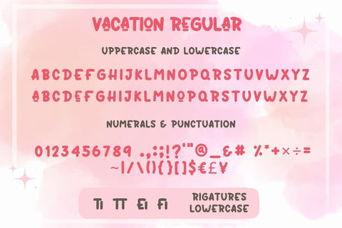 Vacation - Display Font Font AnningArts Design 