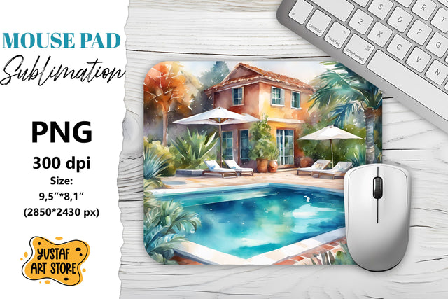 Vacation mouse pad sublimation. Summer mouse pad Sublimation Yustaf Art Store 