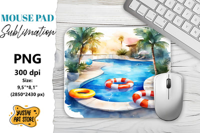 Vacation mouse pad sublimation. Summer mouse pad Sublimation Yustaf Art Store 