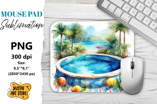 Vacation mouse pad sublimation. Summer mouse pad Sublimation Yustaf Art Store 