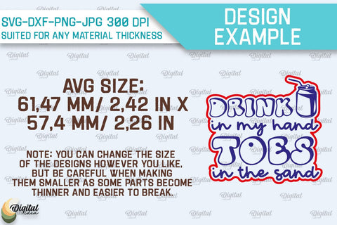 Vacation Wooden Magnet Laser Cut. Fridge Summer Magnet SVG SVG Evgenyia Guschina 