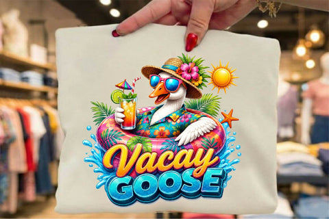 Vacay Goose Summer PNG Sublimation SVGArt 