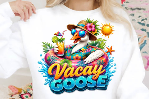 Vacay Goose Summer PNG Sublimation SVGArt 