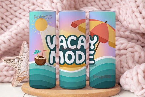 Vacay Mode 20oz Tumbler Wrap Sublimation DesignSVG 
