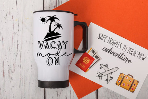 Vacay Mode On SVG I Travel SVG I Vacation SVG Cut File SVG Happy Printables Club 