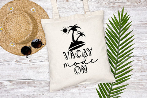 Vacay Mode On SVG I Travel SVG I Vacation SVG Cut File SVG Happy Printables Club 