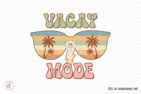 Vacay Mode - Retro Summer Sublimation Sublimation CraftLabSVG 