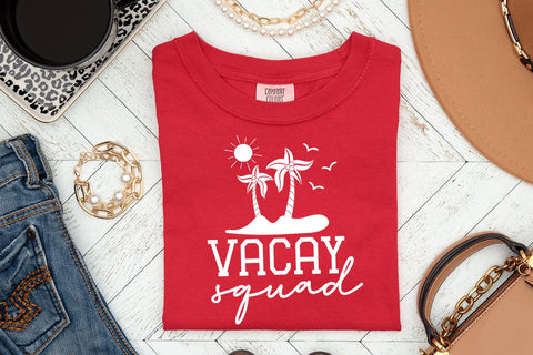 Vacay Squad SVG I Travel SVG I Vacation SVG Cut File SVG Happy Printables Club 